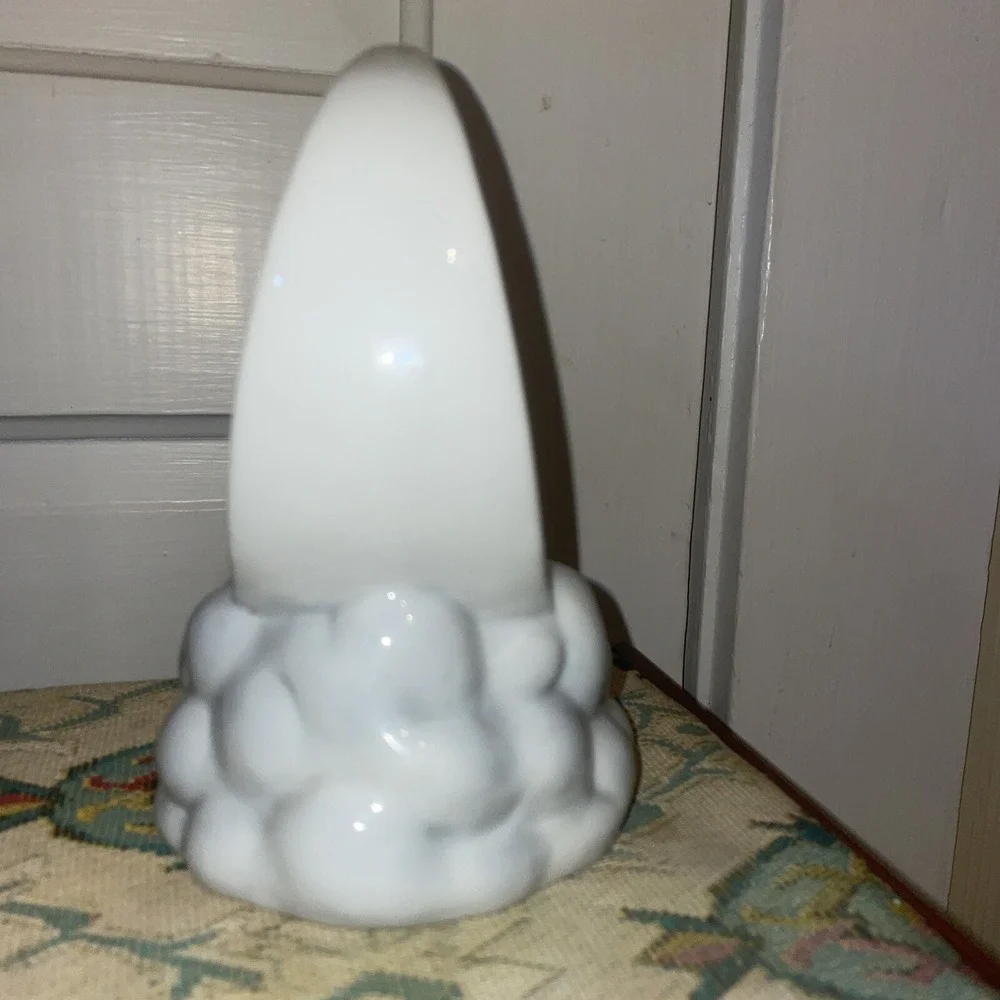 Ceramic Nursery Statue Bear‎ Sleeping On The Moon With Clouds 6.5